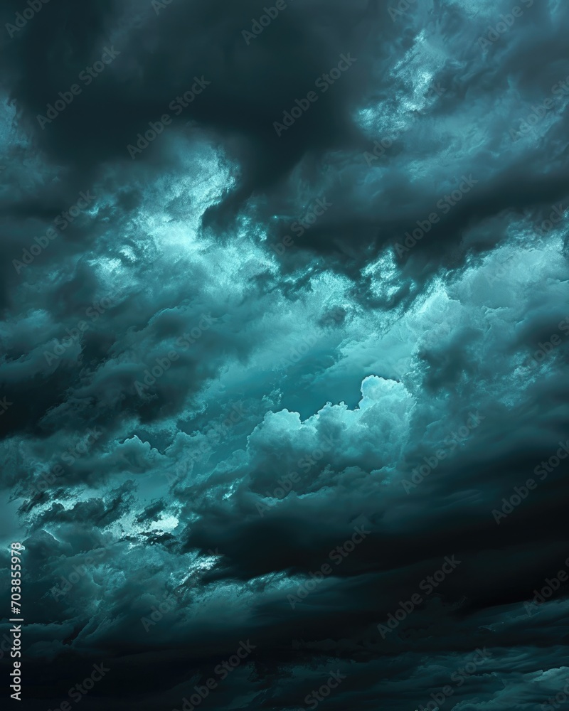 Background of a dark sky in many tones of navy blue