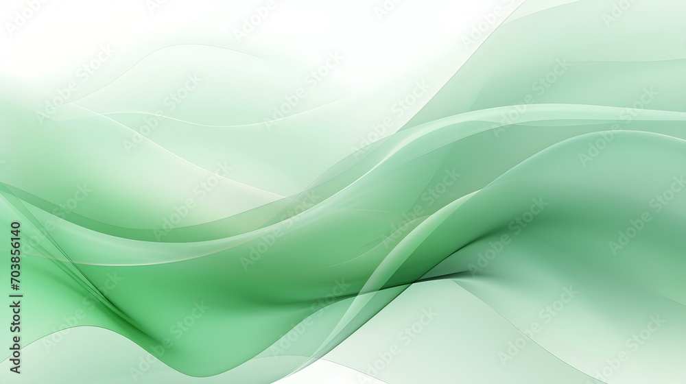 Fototapeta premium Dynamic Vector Background of transparent Shapes in light green and white Colors. Modern Presentation Template