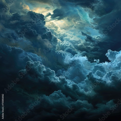 Dark sky background in various shades of navy blue