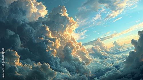 Background Real Heavy Clouds, Background Banner HD