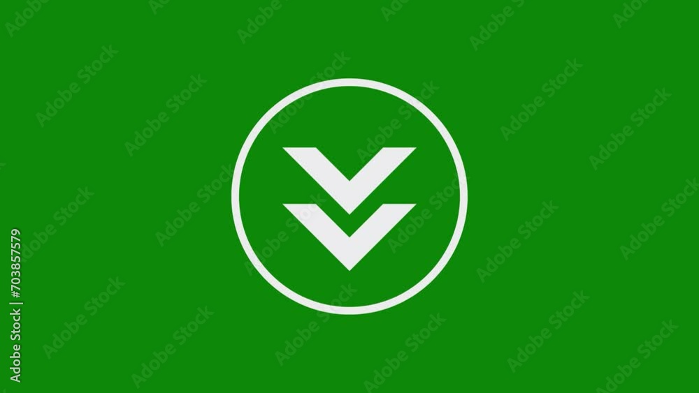 Green background white round animation Green background white round animation