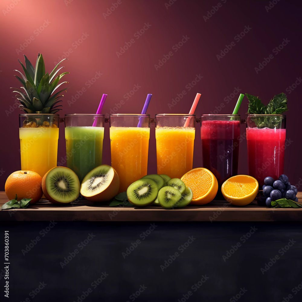 Fototapeta premium juice, Generative AI, Generativ, KI