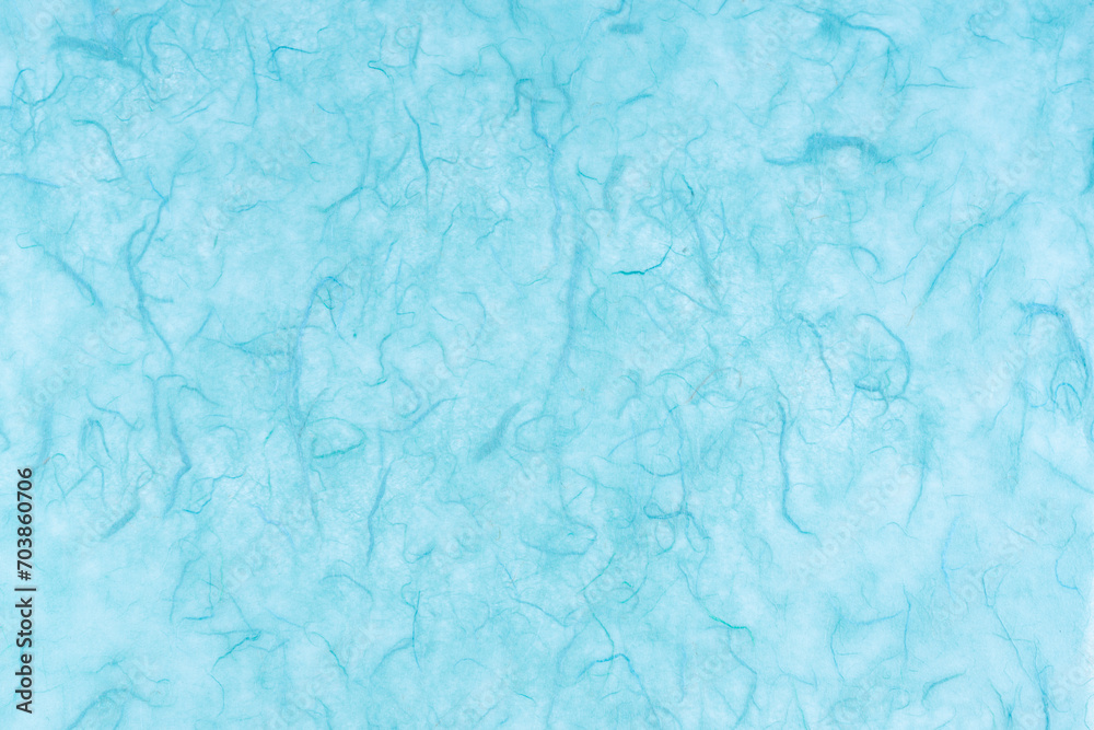 Pattern of blue mulberry paper texture.
