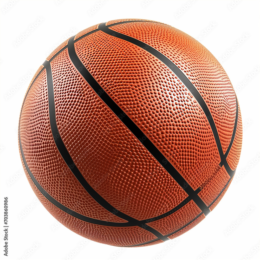 Fototapeta premium basketball isolated on white