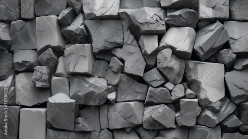 chipped pieces of grey stone as a desktop background