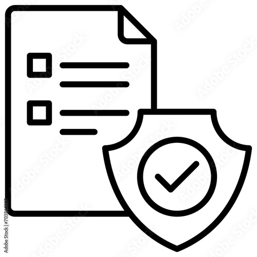 Regulatory Compliance Outline Icon