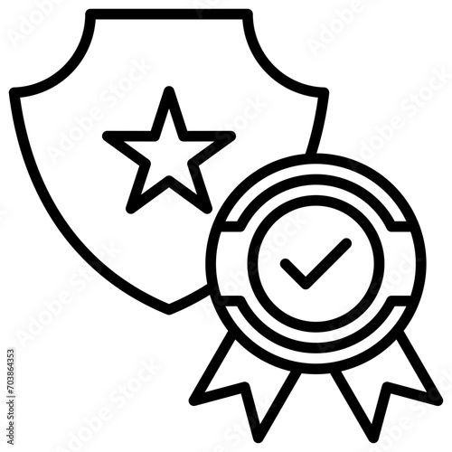 Trustworthy Brand Outline Icon