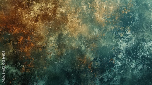 Grunge Background Texture in the Style Dark Green and Rust Brown - Amazing Grunge Wallpaper created with Generative AI Technology