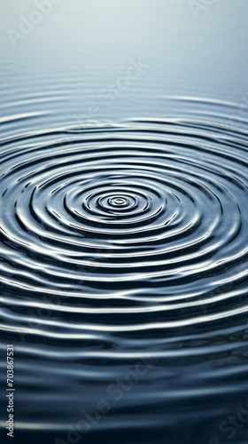 Tranquil Water Ripples on a Clear Lake