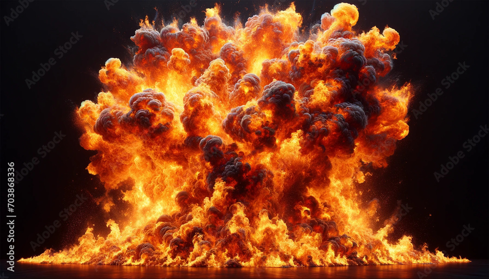 A highly realistic and intense image of fire engulfing the entire frame in a 16_9 aspect ratio. A highly realistic and intense image of fire engulfing the entire frame in a 16_9 aspect ratio.
