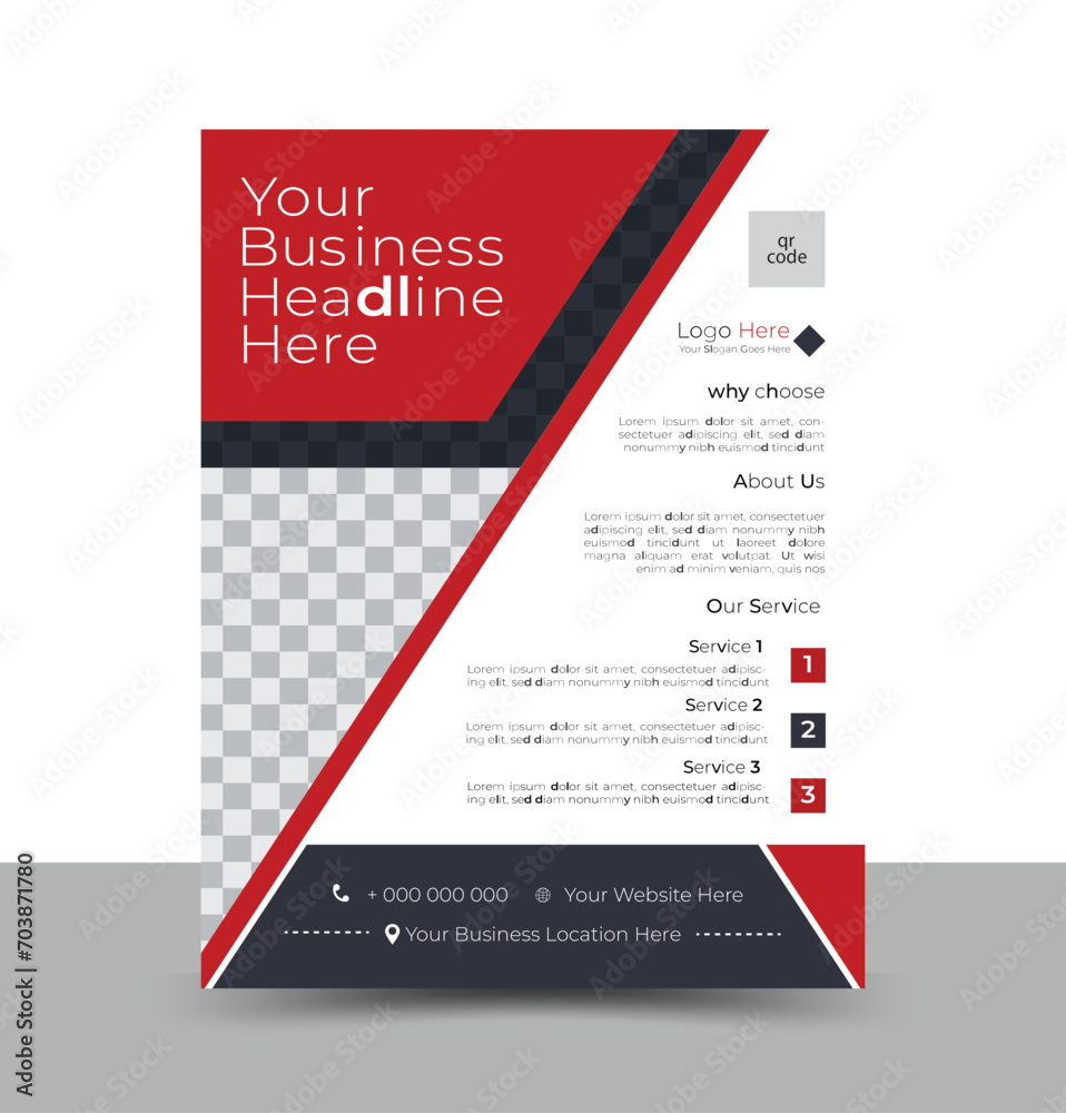 creative  red black Corporate business flyer  modern layout,  proposal, company , publication, poster cover page promotion, colorful, advertise marketing business flyer template design