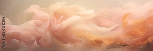 abstract background, backdrop in Peach Fuzz, swirling, wavy. color 2024. banner, panorama. © Elena