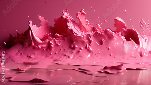 pink water splash