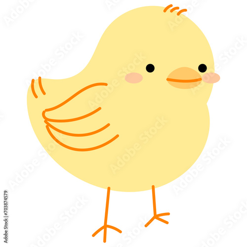 Little cute hand drawn chicks