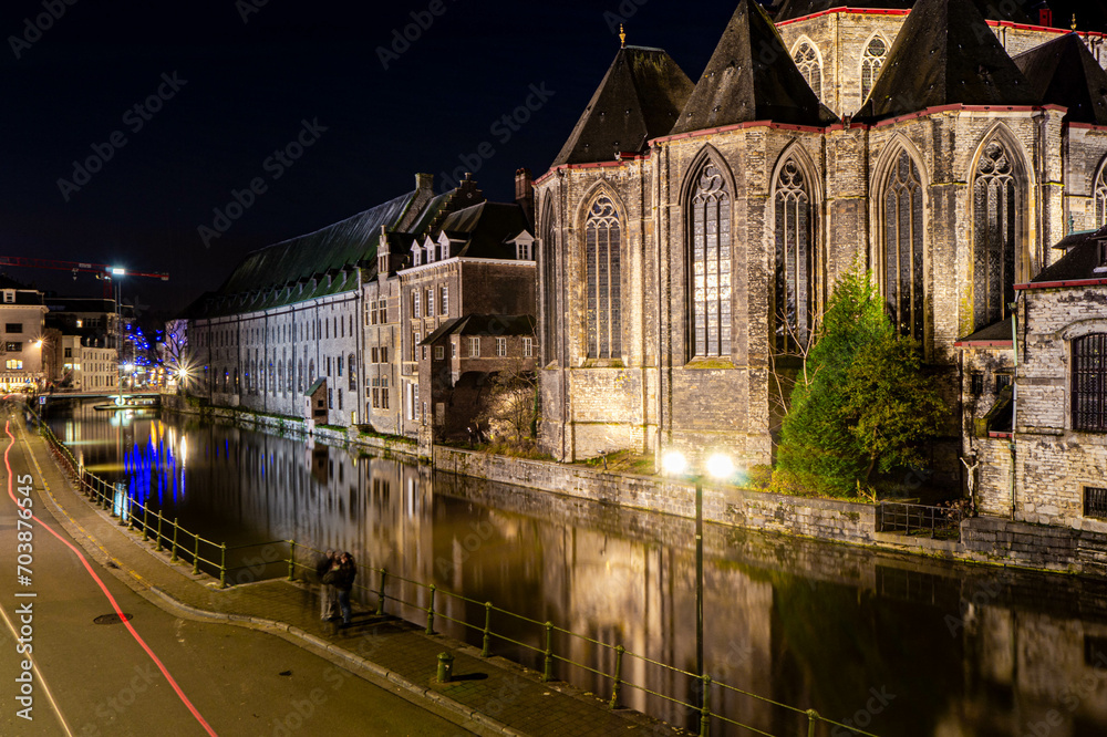 Gand, soirée d'hiver