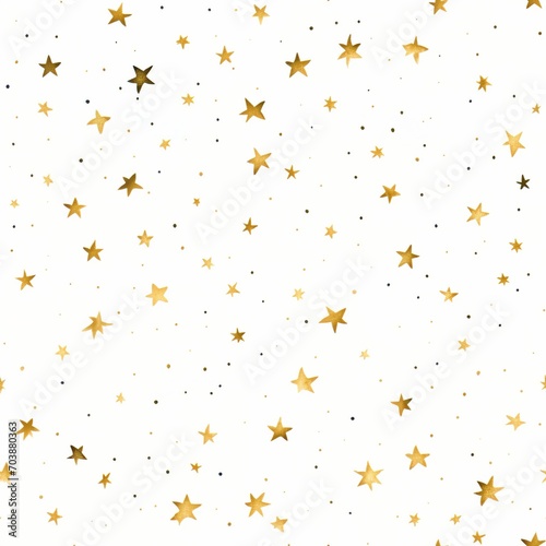 gold stars and dots pattern