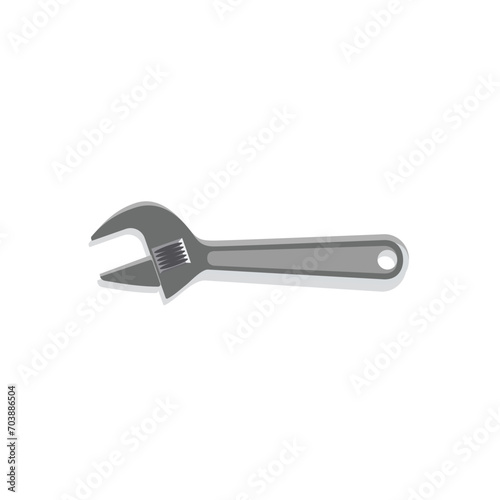wrench isolated on white