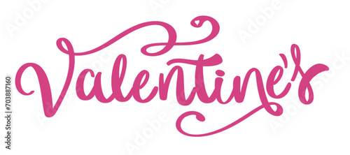 Valentine's Day Lettering Text Calligraphy