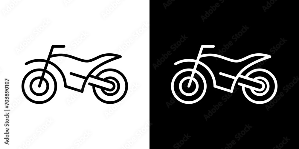 Fototapeta premium バイクアイコン