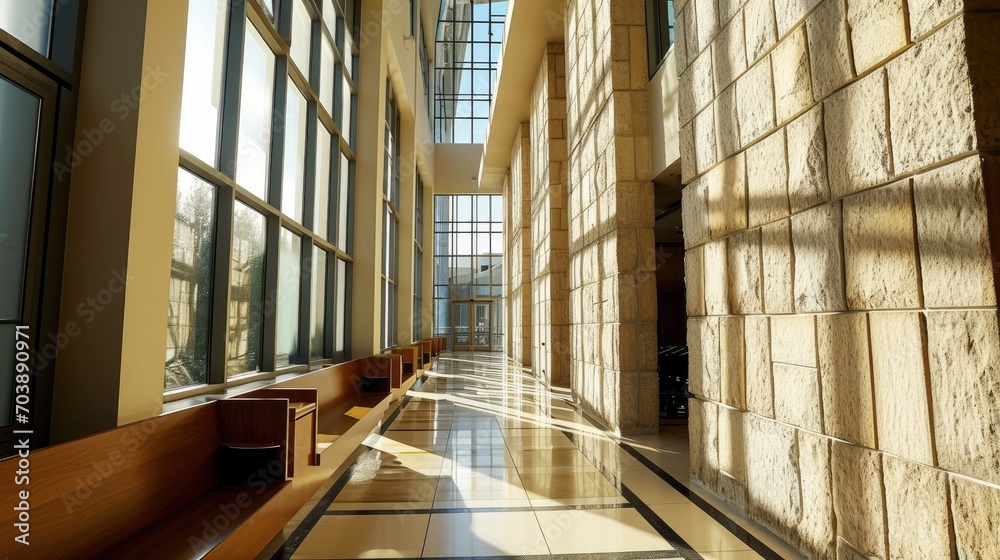 Obraz premium Modern Synagogue Architectural Design