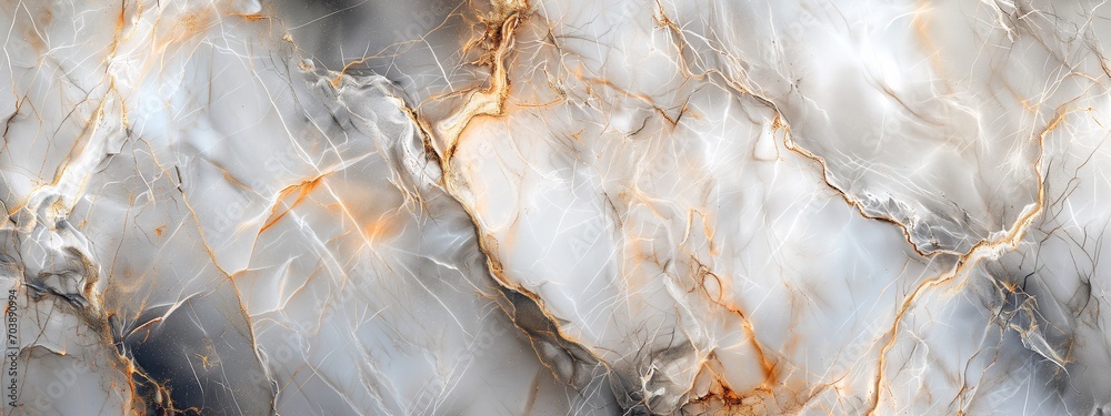 Marble material in gold white gray black as background
Marble material in gold white gray black as background