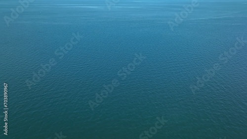 Peaceful blue water background landscape aerial of Great Lake Ontario in New York State
