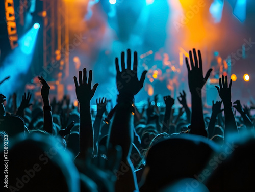 Air hands your put concert crowd dj stage party hand music people festival up entertainment fun event audience silhouette background rock nightlife open group celebration band show photo