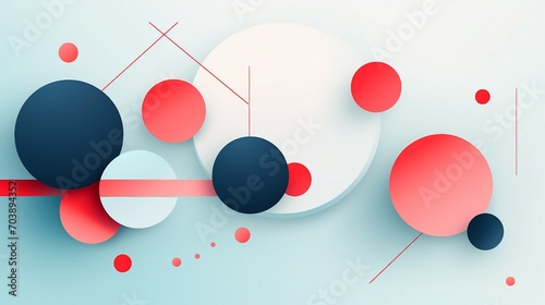 Captivating Minimal Geometric Background with Dynamic Shapes and Blue Tones: A Modern Digital Art Composition for Contemporary Designs and Concepts