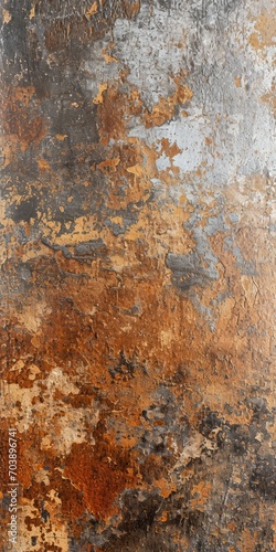 Grunge Background Texture in the Style Copper and Silver - Amazing Grunge Wallpaper created with Generative AI Technology © Sentoriak