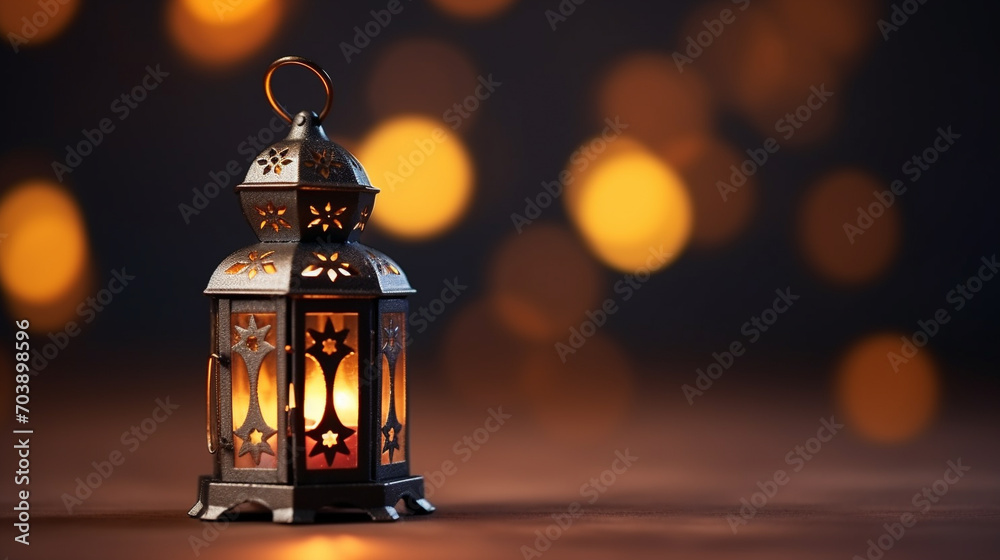 christmas lantern in the night