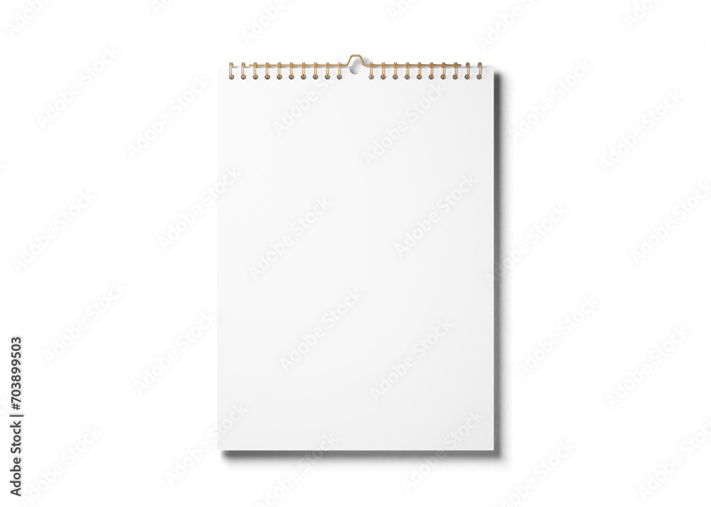 Decorative mockup calendar on the wall Decorative mockup calendar on the wall
