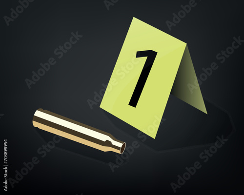 Marked crime scene