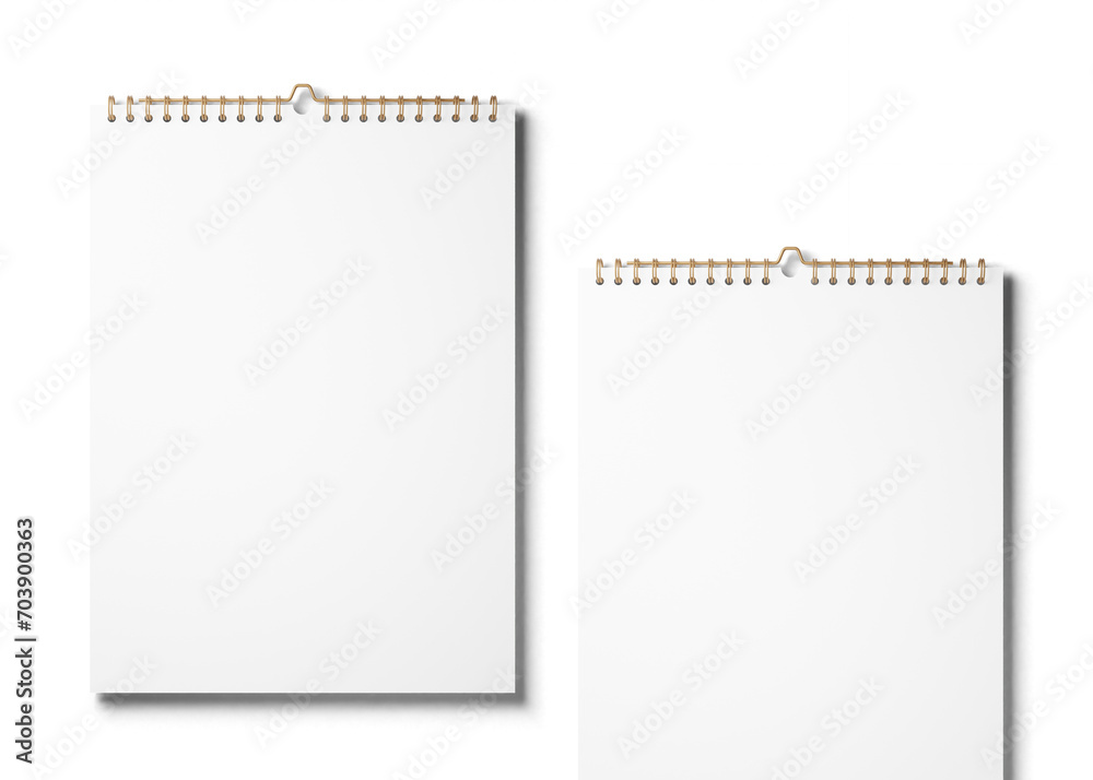 Minimalist spiral calendar mockup Minimalist spiral calendar mockup
