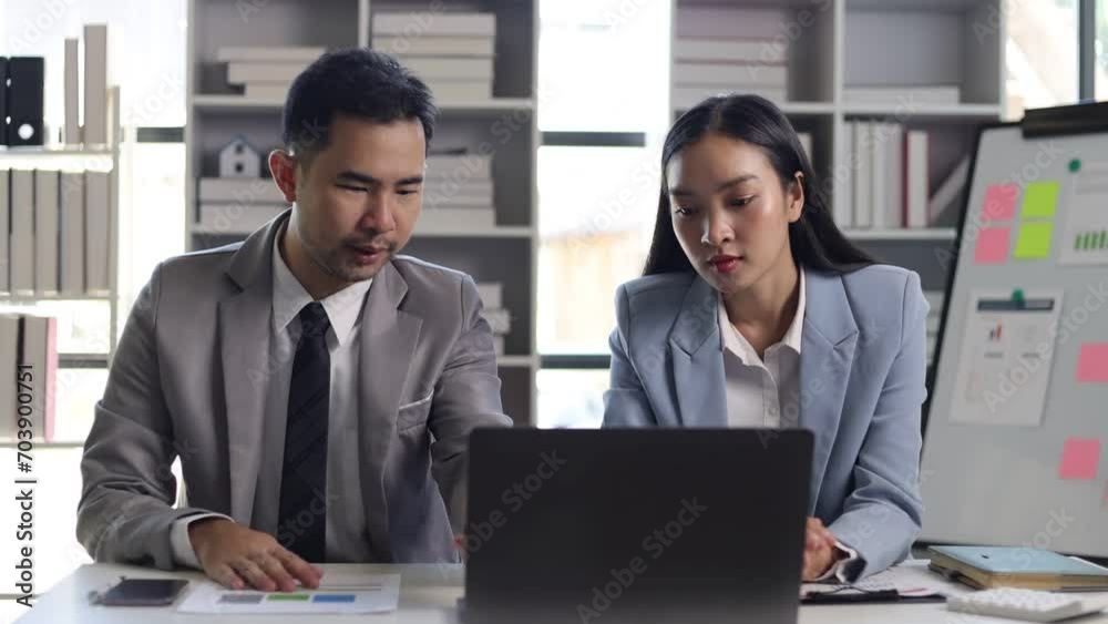 Serious business colleagues are stressed and disappointed that they missed the deadline. Serious business colleagues are stressed and disappointed that they missed the deadline.