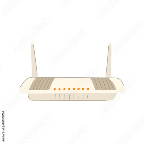 network router cartoon. ethernet home, gateway switch, table net network router sign. isolated symbol vector illustration