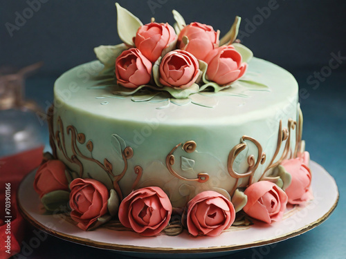 Happy Birthday Cake, Ai Generated