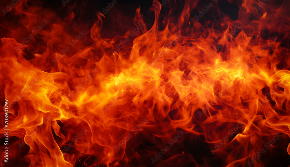 Abstract blaze fire flame texture background. Fire flames on black background Abstract blaze fire flame texture background. Fire flames on black background