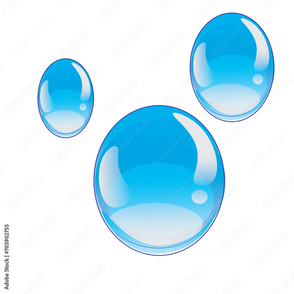vector round rain water drops vector round rain water drops