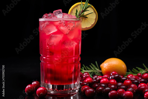   Cranberry-Kiss  Ein erfrischender Cocktail mit Cranberrysaft  Orangensaft und spritziger Sprite     Genuss ohne Alkohol  pure Frische in jedem Schluck  