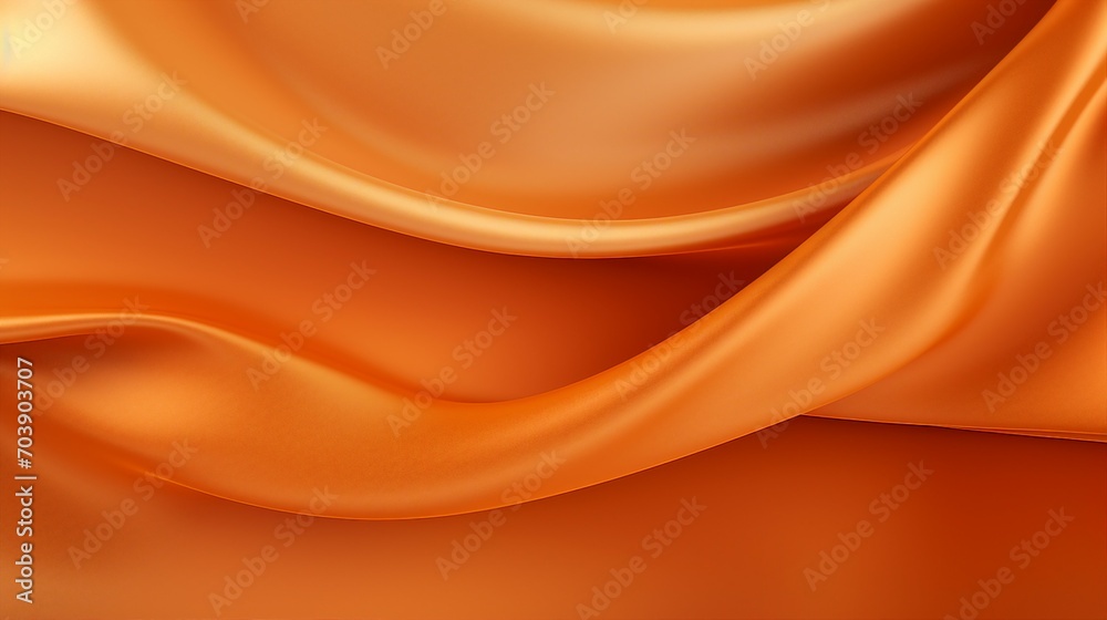 Fototapeta premium Luxurious Orange Cloth Background with Elegant Gold Texture - Modern Interior Decor for Stylish Living Spaces, Close-up Macro Detail for Fashion and Art