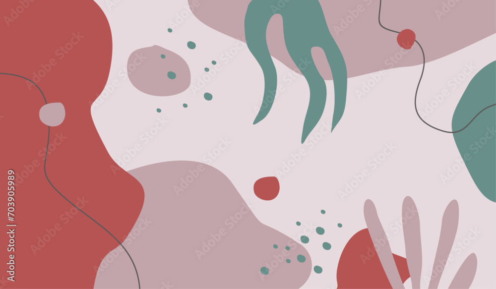 Naklejka premium Hand drawn soft earth tones background