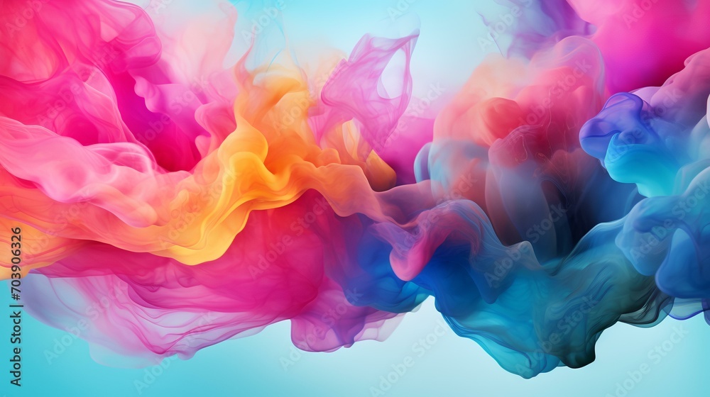 Abstract Colorful Watercolor Background for Graphic Design - AI Generated

