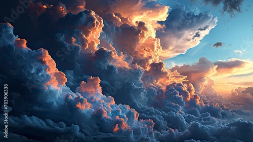Realistic Cloud Overlays On Black Background, Background Banner HD