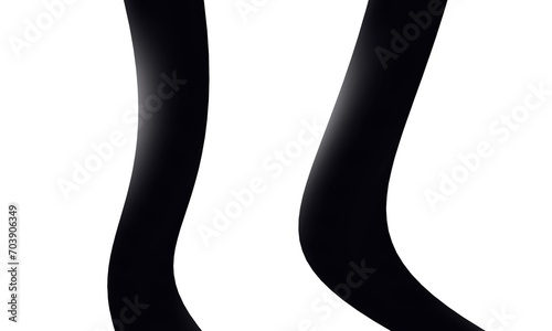 Black curve background on white background, beautiful rounded lines.