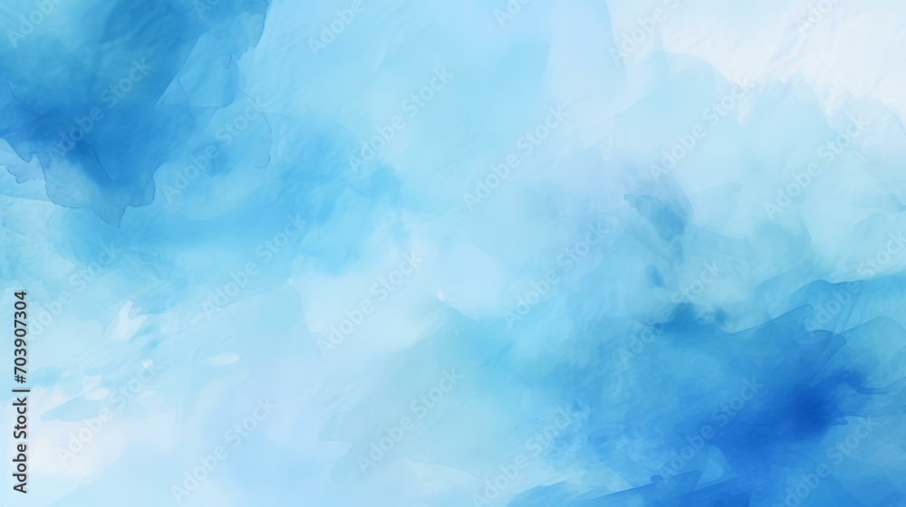Abstract Light Blue Watercolor Background

