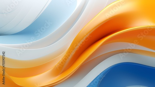 Abstract Orange, Blanc, and Blue Background