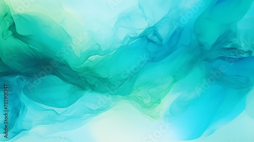 Abstract Watercolor Paint Background by Teal