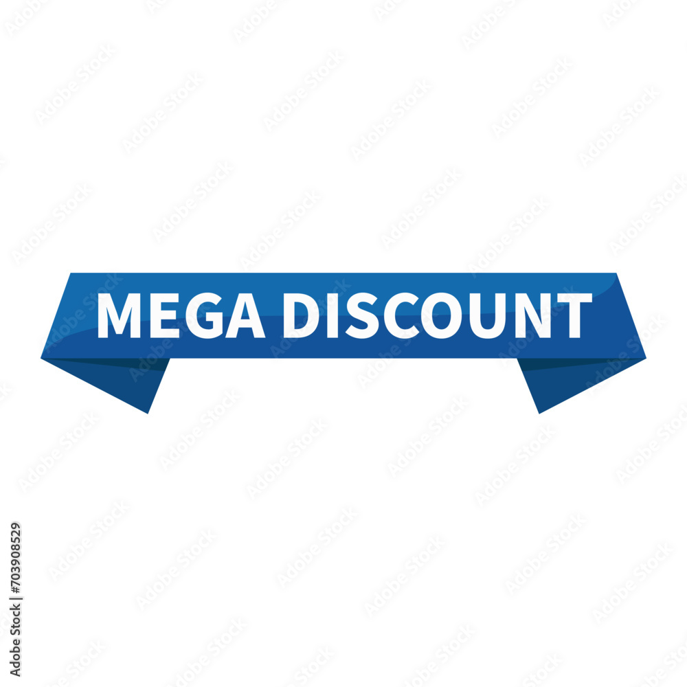 Mega Discount In Blue Ribbon Rectangle Shape For Sale Advertising Social Media Business Marketing Information
Mega Discount In Blue Ribbon Rectangle Shape For Sale Advertising Social Media Business Marketing Information