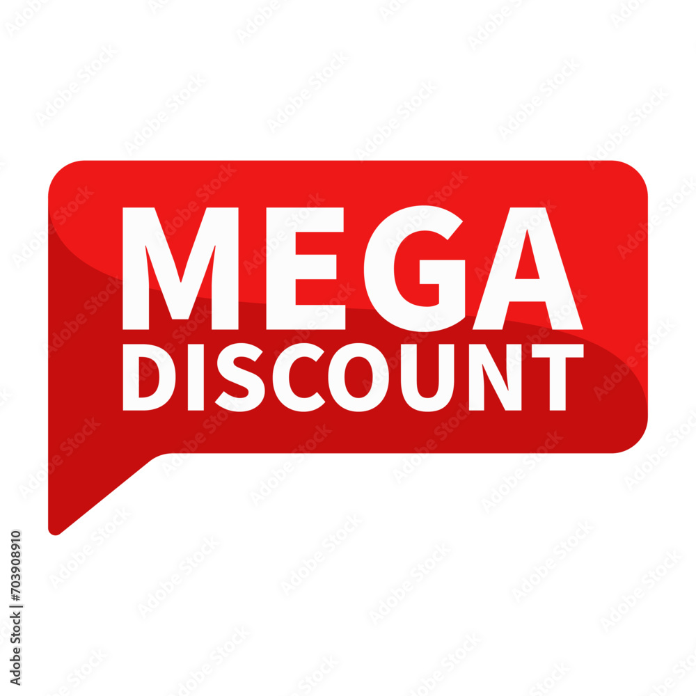 Mega Discount In Red Rectangle Shape For Sale Promotion Social Media Business Marketing Information
Mega Discount In Red Rectangle Shape For Sale Promotion Social Media Business Marketing Information