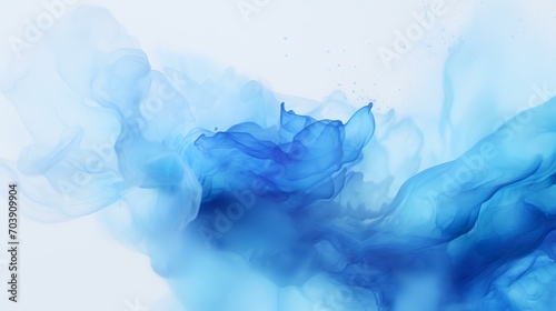 Artistic Blue Watercolor Splash Effect Template